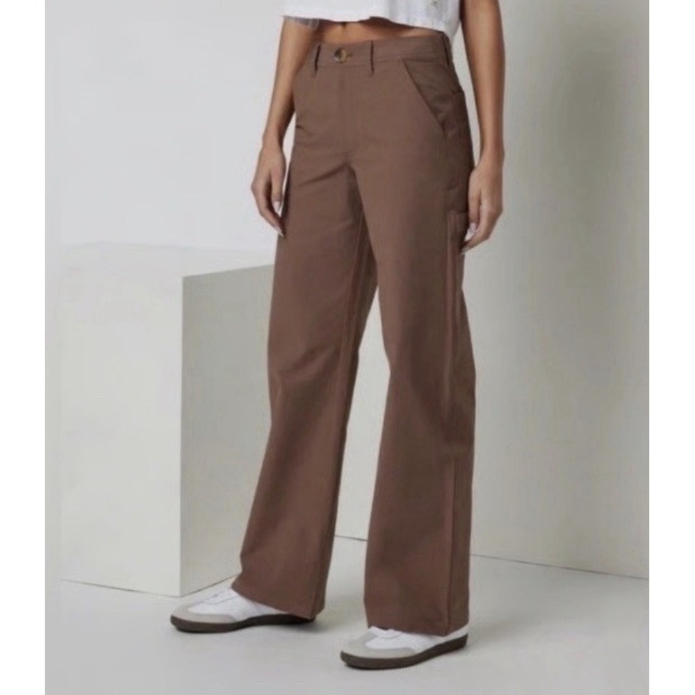 Vuori‎ Womens Getaway Carpenter Performance Pants Brown Size L VW4122